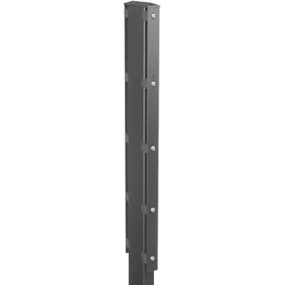 MR-Zaun Steinmauerpfosten für Gabione Anthrazit RAL 7016, 830 mm