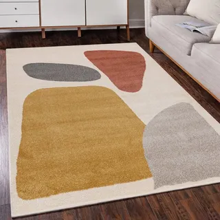 mazovia Designer-Teppich 80 x 150 cm Beige