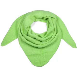 Stylebreaker Strick Dreiecktuch meliert", Damen, grün (apfelgrün), Obermaterial: 80% Viskose CV. 20% Wolle WO., Modisch, Modetücher
