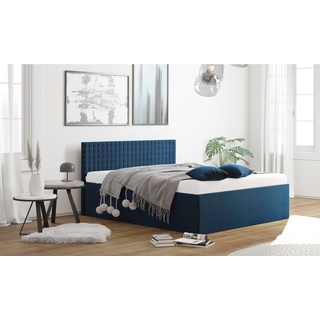 Westfalia Schlafkomfort Polsterbett, mit Bettkasten bei Ausführung mit Matratze blau 188 cm x 210 cm x 42 cm