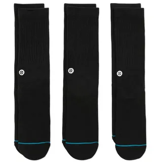 Stance Icon Sneakersocken 3er Pack Schwarz 43-46