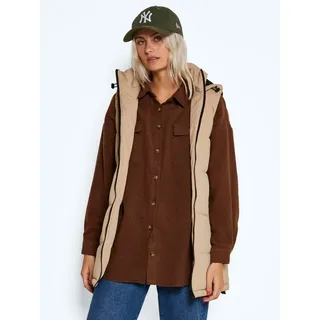 Noisy May Nmaurora Hood Vest Noos Braun S