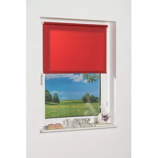 K-HOME Klemmfix-Minirollo 60 x 150 cm dunkelrot