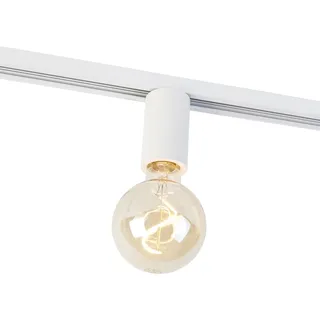 Qazqa Modern Schienenstrahler für Schienensystem - Iconic Jeana - Weiß, 5cm, Ideal als Flur, Küche lampe, Schlafzimmerlampe und Wohnzimmerlampe