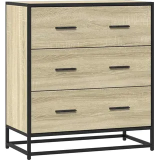 deluke Sideboard SOPI 68 x 76 x 35 cm Sonoma-Eiche / Braun