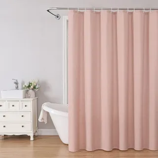 TACOKI 3D Duschvorhang 120x180 Rosa Duschvorhang Rosa Bad Vorhang Antischimmel Wasserdicht Duschvorhänge Textil Polyester für Badezimmer Badewannen mit 8 Haken #191