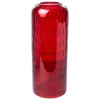 Vase HONEYCOMB (DH 12x30 cm) DH 12x30 cm rot Blumenvase Blumengefäß - rot
