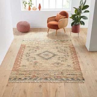 Kelimteppich Navaja Mit Used-effekt Bunt
