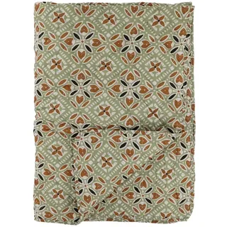 Chic Antique Aix Quilt mit Batikmuster, L180/B130 cm, Teracotta