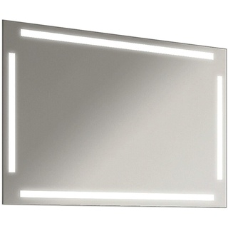 Schreiber Design LED Badspiegel Badezimmerspiegel mit Beleuchtung Easy Lichtfarbe 4000K Neutralweiß 120 cm Breit x 80 cm Hoch Licht Links+rechts+Oben+unten