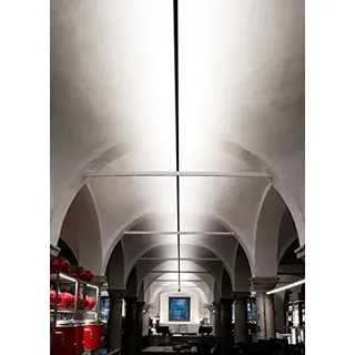 Korridor Skyline Deckenleuchte LED Dimmbar lineare Deckenlampe Innen Minimalist Moderne Linienleuchten Edelstahl verstellbar Strips Deckenbeleuchtung für Wohnzimmer Schlafzimmer Treppen (White,6M)