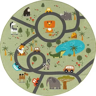 The CarPET Happy Life", grün, 160 cm Rund