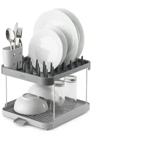 Joseph Joseph Duo Geschirr-Abtropfgestell 34 x 40 x 3 cm grau