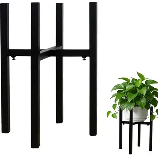 Metall Pflanzenregal Blumenhocker, Verstellbarer Pflanzenständer, Blumenständer Metall Schwarz, Blumenständer Verstellbarer, Blumentopfständer, Generisch Blumenständer, für Haus Innen und Außen