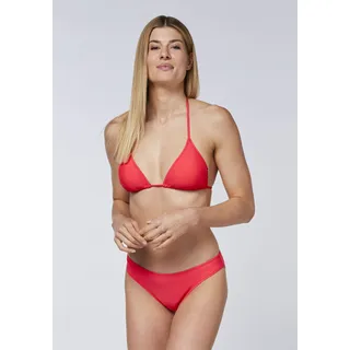 Triangel-Bikini CHIEMSEE, Damen, Gr. 38, rot (bittersweet), Materialmix, Bikini-Sets Triangel-Bikini, - mit herausnehmbaren Pads