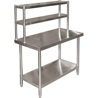 Wiltec Edelstahl Arbeitstisch 120 x 60 x 145 cm