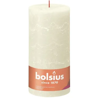 Bolsius Rustik Stumpenkerze 20 x 10 cm weiche perle