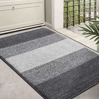 Schmutzfangmatte rutschfest saugstark robust Hund 60x90 cm Grau