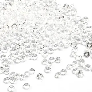 4000 Stück Acryl Deko Diamantkristalle 4mm Glitzer Streudeko Tischschmuck Funkelnd Dekosteine Kristalle Konfetti Diamanten zum DIY Verzieren Tischdeko Hochzeit Taufe Verlobung Valentinstag,Transparent