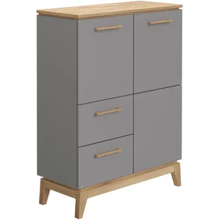 Paidi Highboard 94,6 x 123,2 x 39,3 cm Grau
