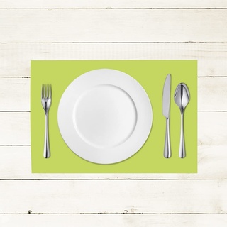 Sovie HORECA Linclass® Airlaid Tischset 40 x 30 cm/Platzset stoffähnlich/praktische Einmal-Platzset für Feiern oder Partys (Lime)