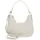 Schultertasche Beige/Weiß