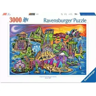 Ravensburger Erwachsenenpuzzle 3000 Teile - Schätze der Welt