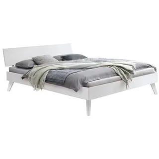 Hasena Bett, Weiß, Holz, Buche, massiv, 120x200 cm, in verschiedenen Holzarten erhältlich, Größen erhältlich, Schlafzimmer, Betten, Einzelbetten