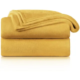 Blumtal Kuscheldecke 150 x 200 cm Gelb