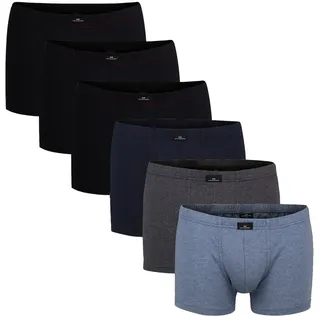 Götzburg Boxershorts 6er Pack Schwarz/Blau/Grau XXL
