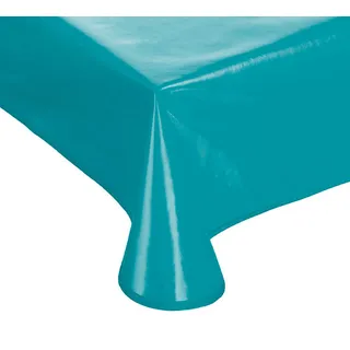 Schwar Textilien Lacktischdecke Gartentischdecke Küchentischdecke abwaschbar in vielen Fb.+ Gr. Farbe Petrol Größe 160 cm rund