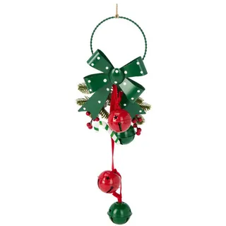 Home Styling Collection Weihnachtsdeko, Grün, Metall, 11.6x29x10.8 cm, Dekoration, Weihnachtsdekoration