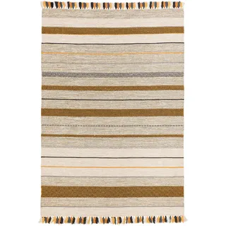 Pergamon Kelim Kalleen Wollteppich 200 x 300 cm Khaki