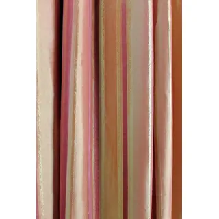 HOSSNER - ART OF HOME DECO Gardine Caumasee, Schlaufen (1 St), blickdicht, Schlaufenschal im zeitlosen Design goldfarben|rot
