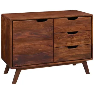 MASSIVMOEBEL24.DE Kommode 90 x 65 x 40 cm Walnuss