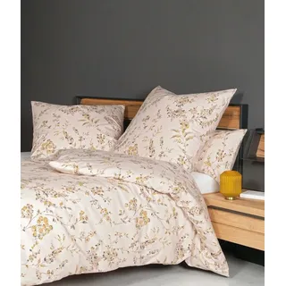 Janine Bettwäsche Janine Chinchilla Edelflanell Bettwäsche 135x200 Blütenzweige puder, Edelflanell, 2 teilig beige