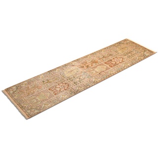 Läufer »Kaschmir Seide Teppich handgeknüpft braun«, rechteckig, 20675546-0 Braun 5 mm
