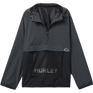 Hurley Herren Phantom+ Packable Anorak Jacke, Grau (Dk Stone Grey), XL