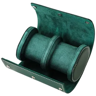 LAIOUSN Herren-Uhrenbox, Uhrentasche, einfach zu transportieren, für Reisen, Schmuckbox, Leder