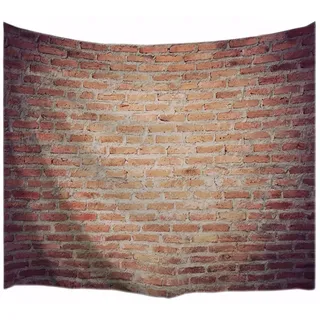 A.Monamour Wanddekor Wandbild Vorhang Wandteppiche Grunge Getragen Rot Backstein Betonwand Hintergründe Bild Drucken Stoff Wandbehang Tapisserie Für Schlafzimmer Wohnheim Wand Dekore 180x230cm