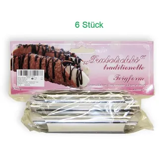 Backform Set offen Cannoli Form Schaumrollen Schillerlocken Backröhrchen 10 St.