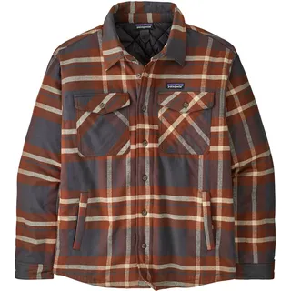 Patagonia Herren LW Insulated Fjord Flanell-Hemdjacke - M - Ashore: Ink Black