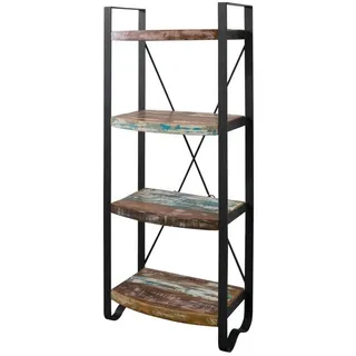 Massivmoebel24 Standregal 60 x 35 x 150 cm Mehrfarbig