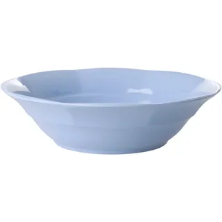RICE Melamin Suppenteller einfarbig, Ø19 x H5,5cm, pigeon blue