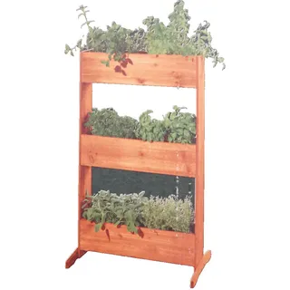 Parkside Holz Hochbeet 3 Etagen Vertikalbeet Pflanzkasten Pflanzregal Pflanzleit