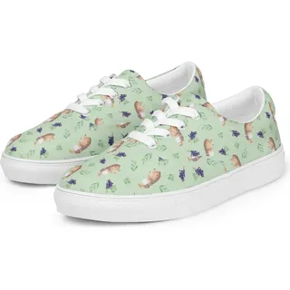 Mr. & Mrs. Panda Sneaker Damen Igel Wein Größe 42 1/2 - Grün - Geschenk, Rotwein, Lustige Sprüche, Weinliebhaber, Spruch, Sportschuhe, Damensch... - Grün - 42,5