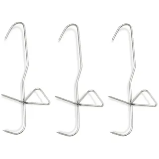 Fischhaken zum Räuchern - Edelstahl - 20cm - Ein Haken