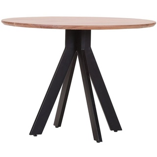 Lomadox Esstisch RAISIO-123, Tisch, rund 100cm, Akazienholz gebeizt und lackiert braun