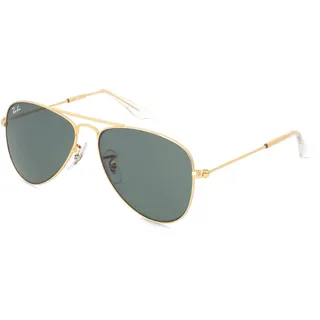 Ray-Ban Junior RJ 9506S AVIATOR Kinder-Sonnenbrille Vollrand Pilot Metall-Gestell, gold