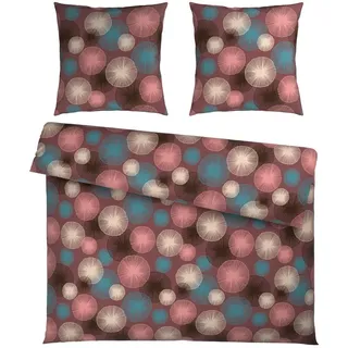 Esposa Bettwäsche, Blau, Braun, Textil, 200x200 cm, pflegeleicht, hautfreundlich, Schlaftextilien, Bettwäsche, Bettwäsche, Übergrößen-Bettwäsche